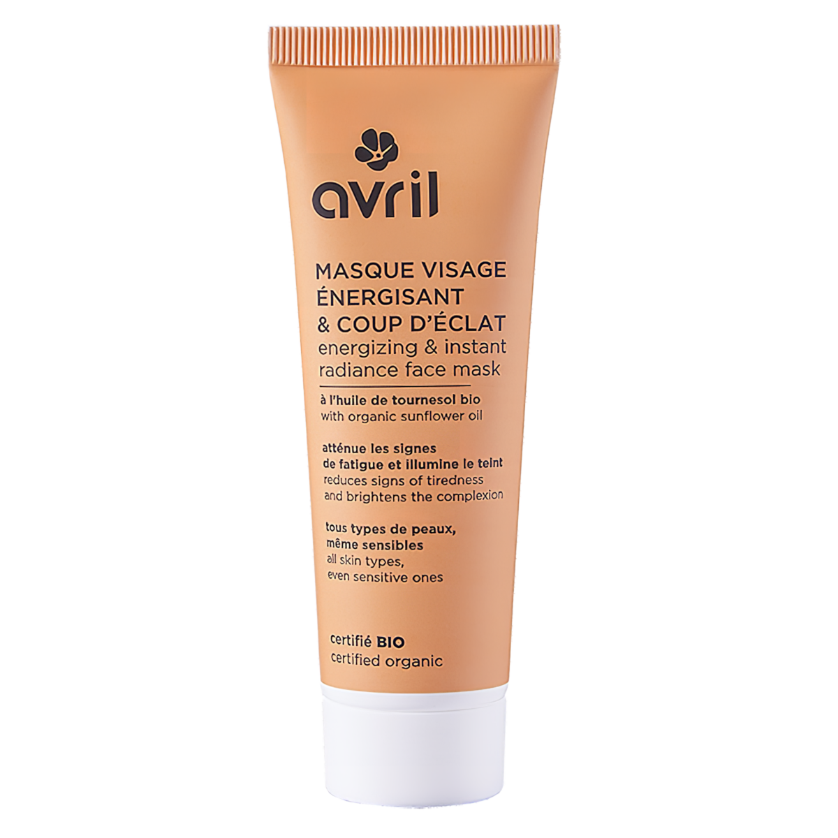 avril MASQUE VISAGE ÉNERGISANT 20ml Masque visage énergisant et coup d'éclat certifié bio Avril