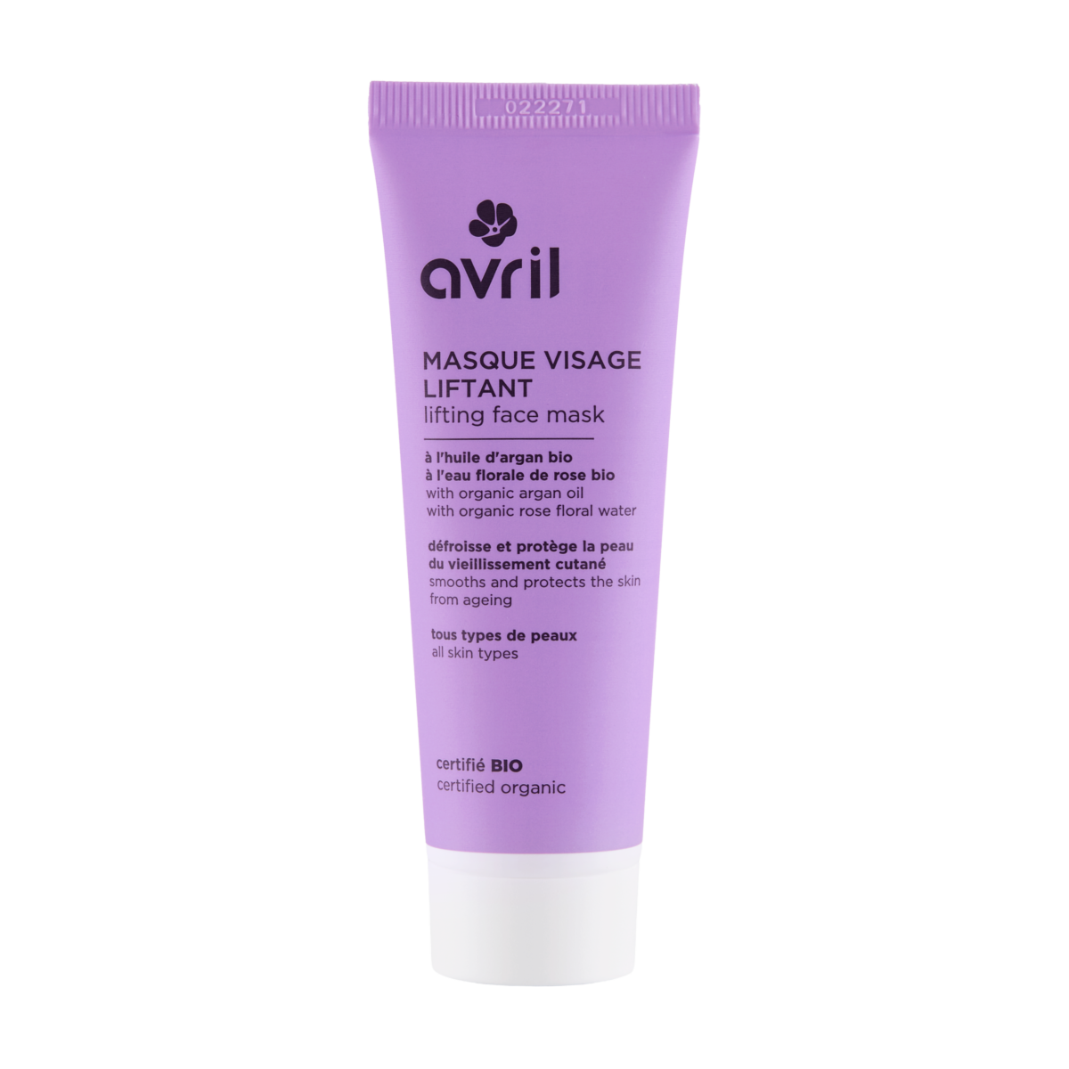 Masque visage liftant certifié bio Avril aux ingrédients naturels